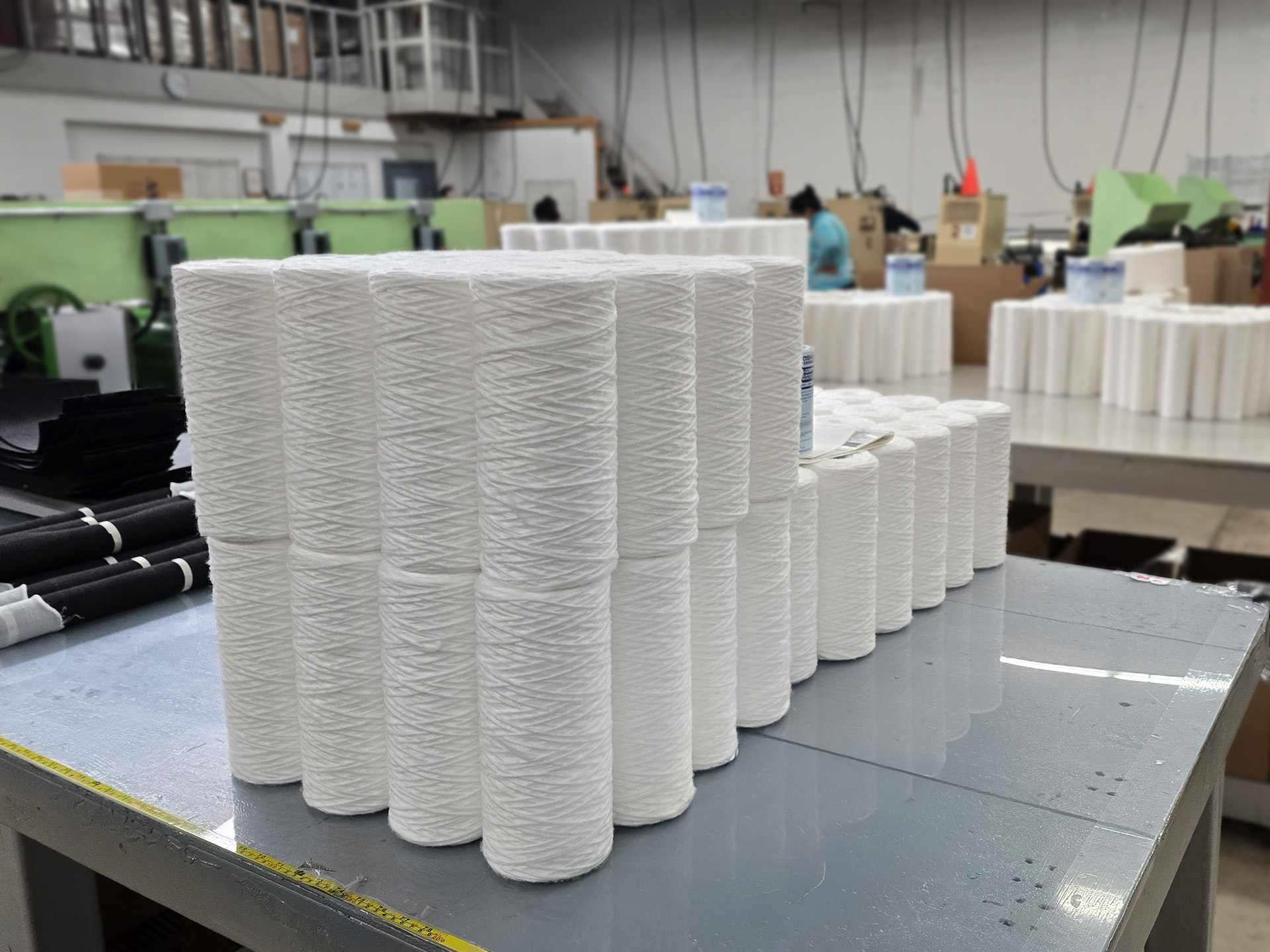 Industrial filter manufacturing facility of strong wound filters